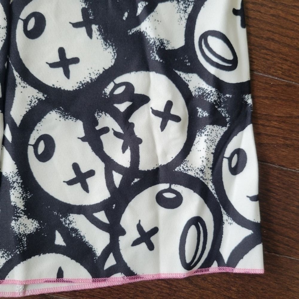 Black & White Graphic Print Mini Skirt | Women's Size 4 | Y2K Streetwear | NWT - Picture 3 of 4